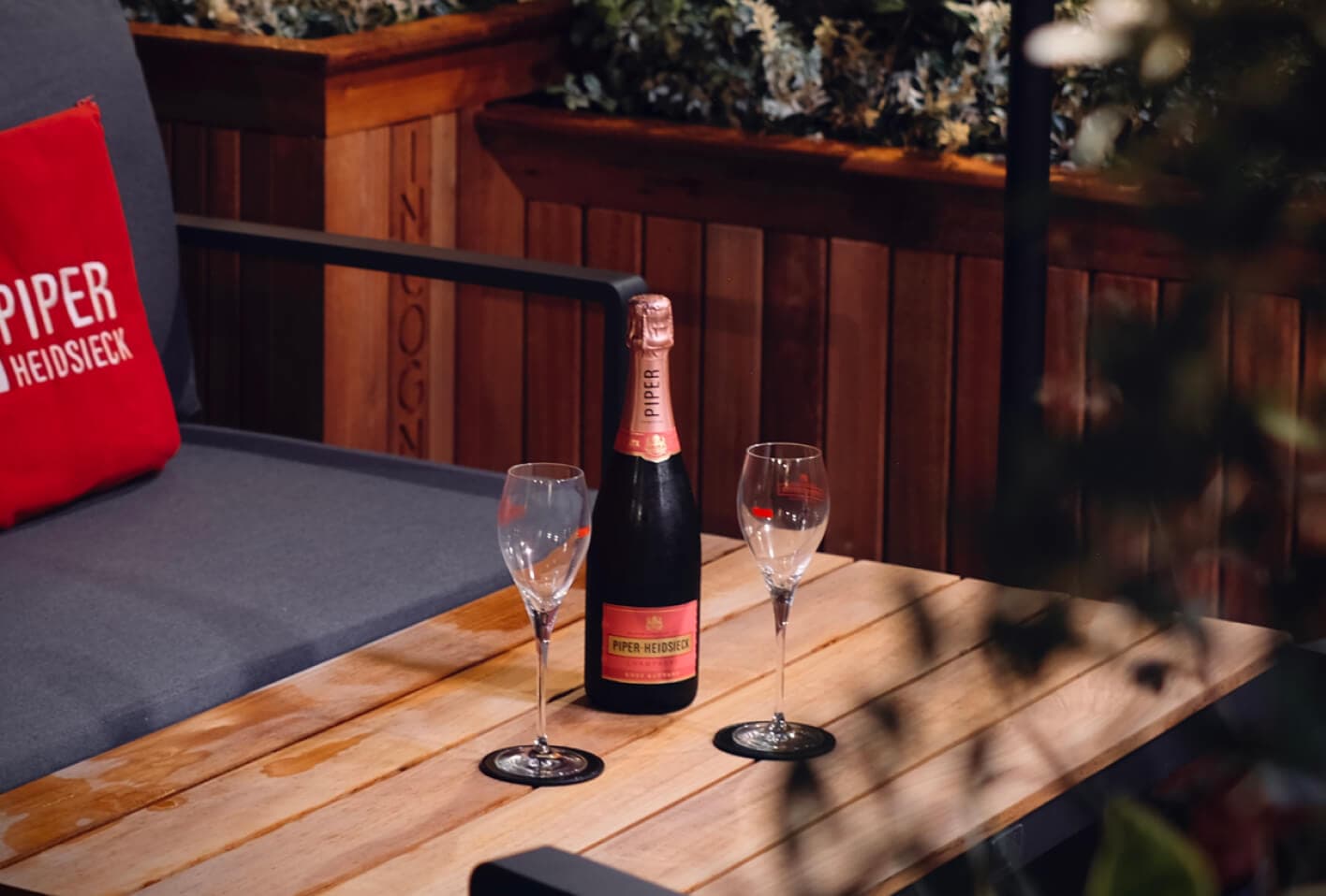 Bar tender pouring a cocktail